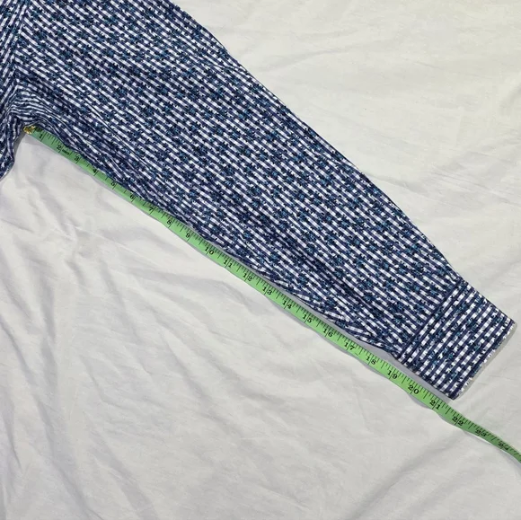 Neiman Marcus 100% Cotton Floral Gingham Check Long Sleeve Button Up Shirt. XL - Picture 9 of 10